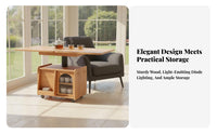 elevateTop Expandable Coffee Table Multi-Functional elevateTop Storage Table with Casters Multifunctional Two-in-singleUse