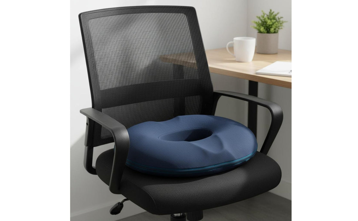 Coccyx Pad All-Day Comfort Ergonomic Donut Pillow Donut Pillow Breathable Ergonomic Office Chair Pad Machine Cleanable Cover