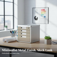 Letter Size Compatible Locking Desktop document Organizer Lockable Design Document Storage Space-Saving Drawer Unit sturdy Construction for Professionals, Students, Homeowners, Desk, Workspace, Study Room