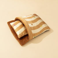 Cat Sleeping Bag Cuddly Cat Bed with Cushioned Soft Warm Burrow for Kittens, Small Pets, Living Room, Bedroom