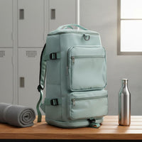 Gym Travel Bag Backpack Multiple Pockets Travel Backpack Multi-Compartment Layout Daypack for School