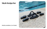 2 Pieces Diving Fin Elastic Strap Adjustable Underwater Fin Elastic Strap Secure Fit for Professional Divers, Freediving, Ocean