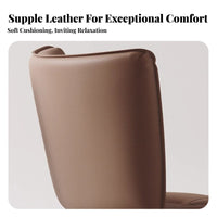 Minimalist design Curved spinerest Side Chair Italian Inspired Dining Seating Modern Design Upholstered Seat Padded pad for Restaurant Owners, Homeowners, Families, Kitchen, Living Room, Home Office