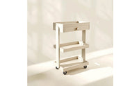 3-Tier Salon Cart with Drawers Wheeled Beauty Salon Cart Mobile Beauty Trolley with Wheels for Beauticians