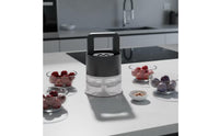 Mess-Messless Cherry Pitter with Container Compact Press Style Cherry Pitter Stainless Steel Stone Remover Food-Grade for Home Cooks