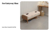 All-Season Shoe Bench Cushion Thickened Entryway Bench Cover Machine Washable for Children, Hallway, Living Room, Bedroom