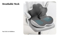 Viscoelastic Foam Office Chair Pad Breathable Textile Single-Piece Spine and Seat Support Chair Pad Portable for Players