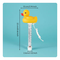 Buoyant Duck Thermometer Easy to Read Cartoon Duck Bath Thermometer Includes   String Aquatic Environment Temperature Gauge for Infants