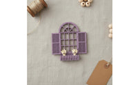 Realistic Look Dollhouse Window Model Detailed Frame 1:12 Scale Window Decoration Shutter Design