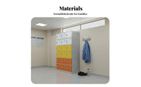 Long-Lasting ABS Plastic Locker Anti Waterproof Changing Room Cabinet Rust Resistant Gym Design Locker Lockable Doors for Employees, Students, Swimming Pool, Spa, Public Bathroom