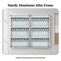 High Capacity Wall-Mounted Key Safe Sturdy Frame Electronic Key Cabinet Heavy-Duty Construction Security Storage Closure for Genuine Estate Agents, Property Managers, Apartment Complexes, Commercial Buildings, Building Lobby, Workshop