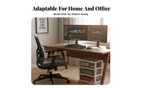 Mobile Under-Desk Shelf Top Drawer Storage Rack Multifunctional for Study Room