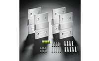 Z Clip Hanger Heavy Duty Z-Shaped Bracket Hanger Mounting Bracket with Screws Easy to Install Hanging Hardware Sturdy for DIYers