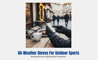 Ski Gloves, Winter Thickened, Touchscreen-Compatible, Windproof Thermal Outdoor Cycling Gloves for Men & Women, Anti-Slip