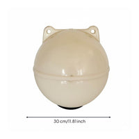 Hollow Plastic Buoy Ball High Visibility Double Ear Mooring Buoy Heavy Duty
