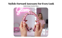 Crystal Hairband Shimmering Crystal Headband Stylish Hair Hoop Sparkling Embellished Headband Statement Piece for Everyday Wear