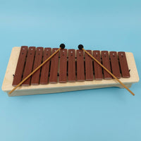Xylophone with Mallets 13-Tone Wooden Xylophone Detachable Percussion Instrument for Beginners, Students, Music Lessons, Classroom
