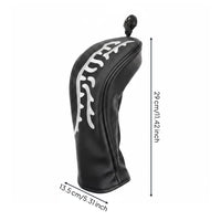 3 Pieces Shielding Wildlife Golf Head Cover Scratch Protection Golf Club Head Cover Long-Lasting