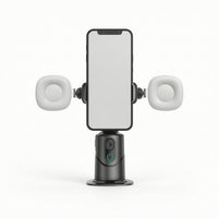 360-Degree Face Tracking Phone Holder Motorized Mobile Phone Gimbal Automatic Live Broadcasting for Creators, Product Demos