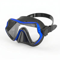 Panoramic Snorkeling Mask Soft Silicone Snorkel Diving Mask Adjustable Goggles Comfortable for Adults, Beginners, Beach, Travel