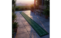 Portable Putting Practice Mat Long-Lasting Golf Putting Mat Non-Slip Backing Distance Markers for Golfers, Beginners, Office, Home