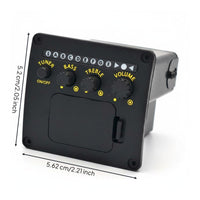 Acoustic Guitar Tone Control Tuner Easy to Install Guitar Tuner Preamp Powered Instrument Accessory for Stage, Practice