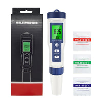 Waterproof Digital Water Tester Multifunction Water Testing Pen Handheld pH Pen Portable for Aquariums, Hydroponics