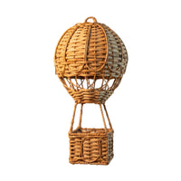 Handwoven Rattan Hot Air Balloon Decoration | Geometric Pattern, for Party and New Year Setup