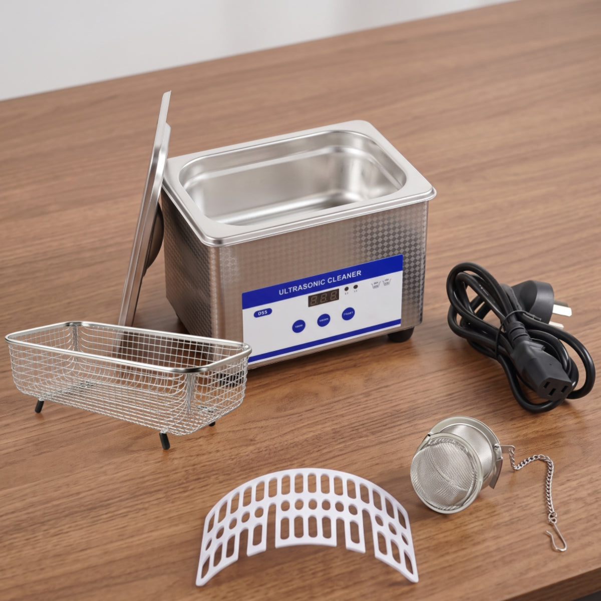 Resonant Wave Cleaner with Basket Digital Resonant Wave Cleaning Machine Compact Jewelry Cleaner for Jewelers, Hobbyists, Home, Workshop