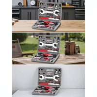 Bike Tool Kit with Storage Case Hard-Shell Tools Organized for Cyclists