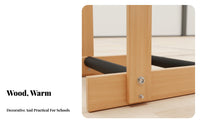 Tennis and Badminton Racket Stand Solid Wood Construction Wooden Racket Holder Easy Access for Coaches, Schools, Sports Teams, Retail Stores