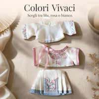 20cm Cotton Doll Ancient Style Outfit Set - Chinese Traditional Clothing for Plush Dolls