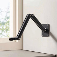Wall Bracket with 1/4-Inch Thread Articulated Support Bracket with Two-Arm Space-Saving for Video Calls