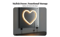 Gaming Environment Organizer Wall Panel Customizable Layout Pegboard Wall Organizer Modular Engineered Steel Pegboard for Esports Participants