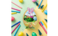 Lights and Music Easter Egg Painting Machine Family Fun Activity DIY Christmas Tree Decorator Kit Rotating Art Toy Quick Drying Markers for Children