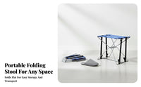 Foldable Design Adjustable Folding Footrest Non-Slip Feet Pedicure Stand Multi-Functional Footstool Lightweight for Nail specialists, Pedicurists, Home Users, Spa, on the go, Bathroom, Living Room