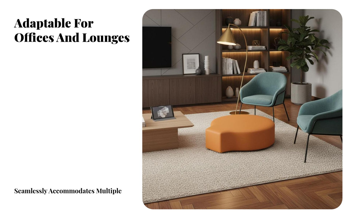 Minimalist cubist Sofa and Armchair Comfortable Backrest Reception Seating Modern Design business Furnishing for Interior Designers, Clients, Lobby