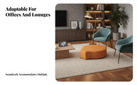 Minimalist cubist Sofa and Armchair Comfortable Backrest Reception Seating Modern Design business Furnishing for Interior Designers, Clients, Lobby