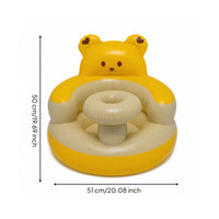 Compact Inflatable Baby Sitting Chair Lightweight Inflatable Baby Chair Portable Cushioned for Toddlers
