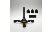 Folding Flute Stand Black Folding Clarinet Stand Tripod Support Sturdy Music Gear Anti-Slip Feet