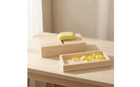 Wooden Soap Trimmer with Drawer Natural Wood for Home Workshop