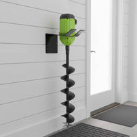 Ice Auger Storage Bracket L-Shaped Ice Auger Holder Secure for Garage, Workshop