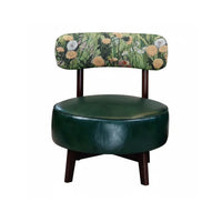 Reclining rear blossomShaped Chair rotating Base Single Sofa Plush Cushioning Indoor Furniture Wide Seat for Homeowners, Book Lovers, Living Room, Bedroom, Lounge Area, perusing corner