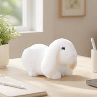 Soft Bunny Adorable Soft Rabbit Bunny Figurine Decorative Rabbit Figurine Mini for Collectors, Desk, Bookshelf