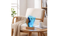 Underwater Ocean Night Light with Acrylic Panel Decorative 3D Night Light with Wood Base Ambient Lamp with Wooden Base Stylish for Bedroom, Desk, Living Room