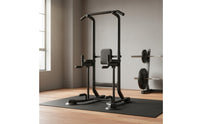 Multi-Function Training Rack Full Body Workout Double Bar Pull-up Stand