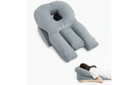 Breathable Design Face down Sleeping Pillow Versatile Use Prone Position Pillow Washable Cover Eye Surgery Support Cushion Memory Foam Filled for Vitrectomy Patients, Post-Op Recovery