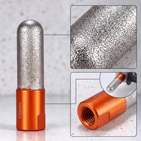 2 Pieces Diamond Grinding Head Precision Diamond Grinding Bit with M10 Thread Abrasive Tool High Wear Resistance Long-Lasting
