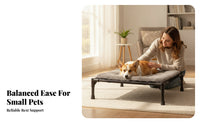 Oxford Cloth Foldable Pet Cot Easy to Clean Elevated Pet Bed Non-Slip Feet Folding Dog Bed Heavy Duty
