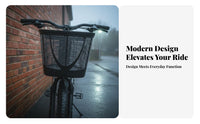 Drop-Resistant Plastic Cycle Basket Sturdy Electric Bike Front Basket Heavy Duty for Commuters, City Riding, Commuting, Shopping